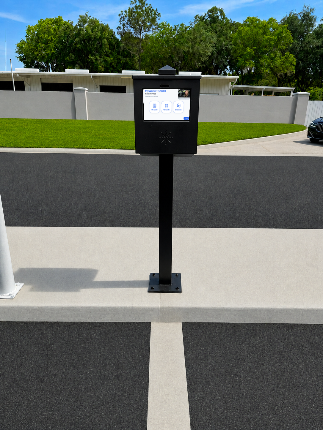 MyWatchtower kiosk touchscreen showing entry options